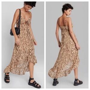 NEW Wild Fable Women's Sleeveless High-Low Hem Chiffon Dress  Size XS